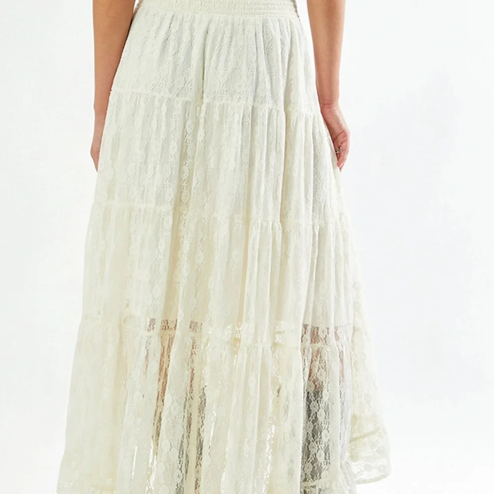 Pacsun Your Favorite High-Low Lace Midi Skirt - Picture 3 of 5